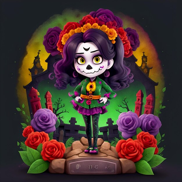 Foto ilustración para el día de los muertos