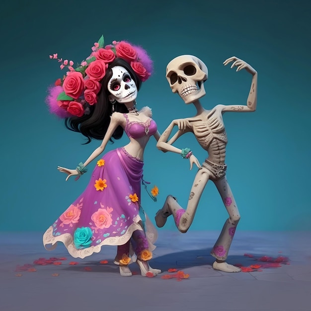 Ilustración para el día de los muertos