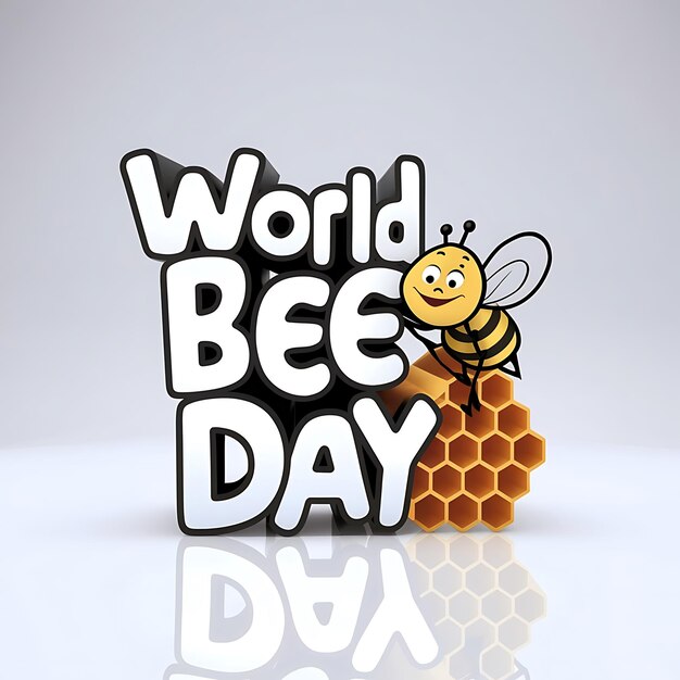 Ilustración del Día Mundial de las Abejas