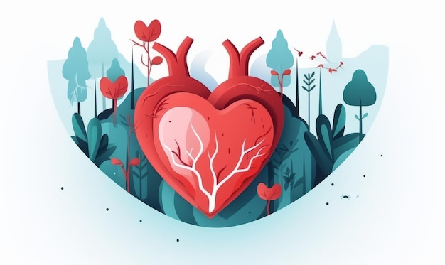 Ilustración del Día Mundial del Corazón