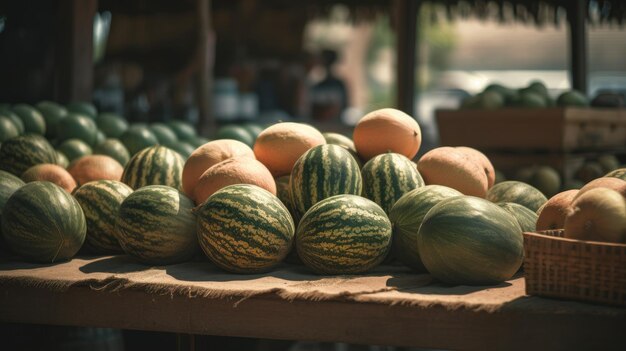 Ilustración del Día Mundial del Melón