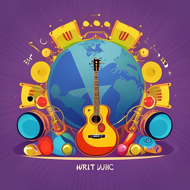 Foto ilustración del día mundial de la música