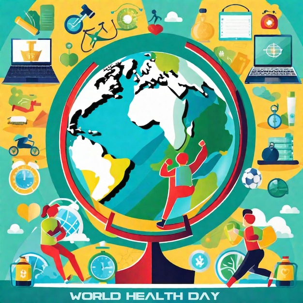 Ilustración del Día Mundial de la Salud