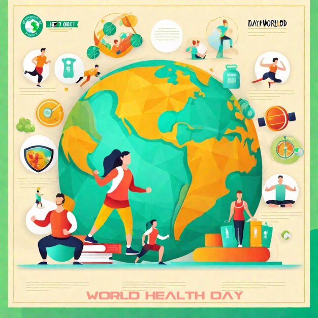 Ilustración del Día Mundial de la Salud