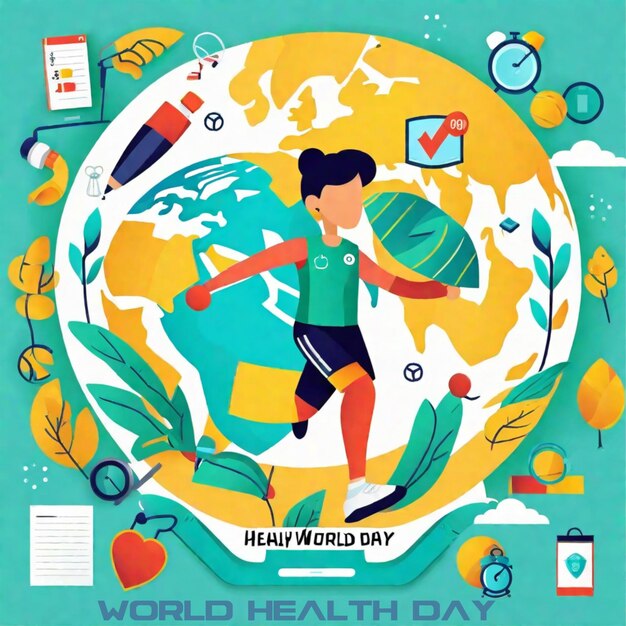 Ilustración del Día Mundial de la Salud