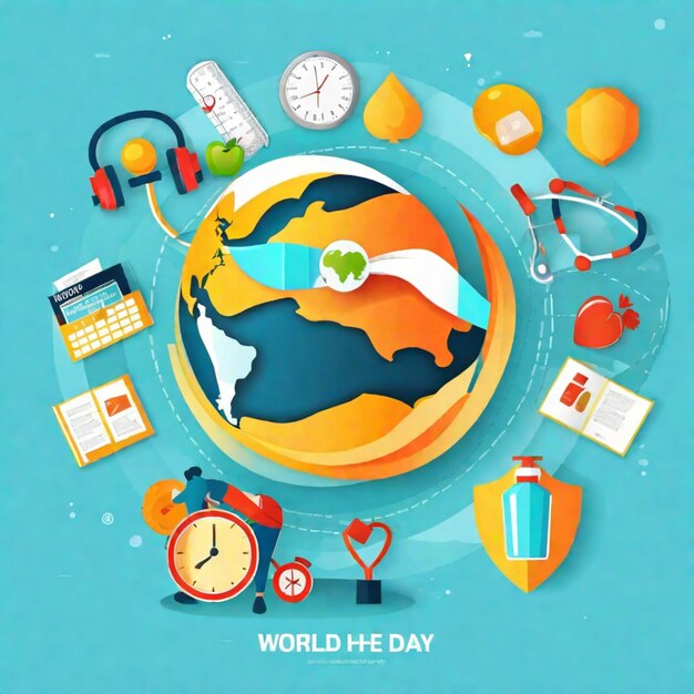 Ilustración del Día Mundial de la Salud