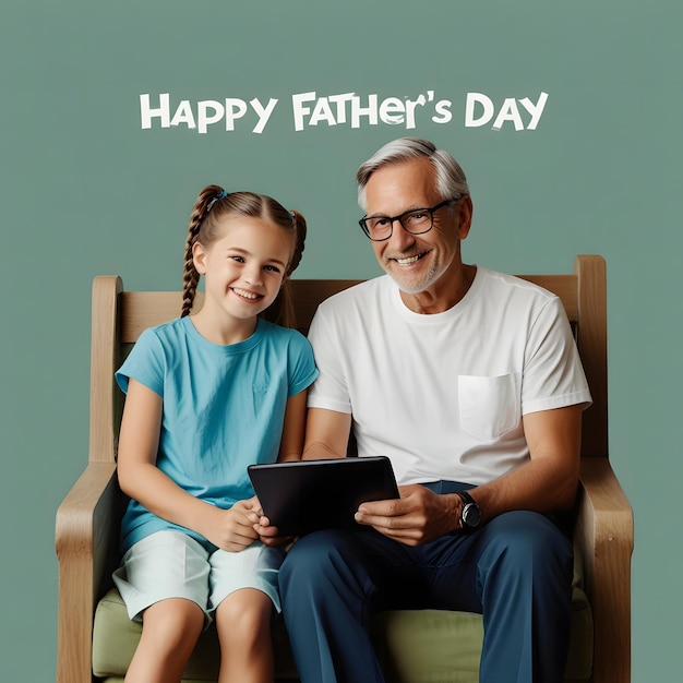 Foto ilustración del día del padre feliz día del padre 2024