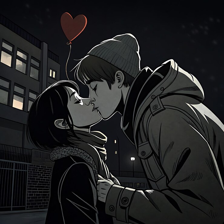 Ilustración del día de San Valentín de un corazón roto y el concepto de aparición del amor Papel de tarjeta de felicitación con texto escrito a mano Feliz día de san Valentín