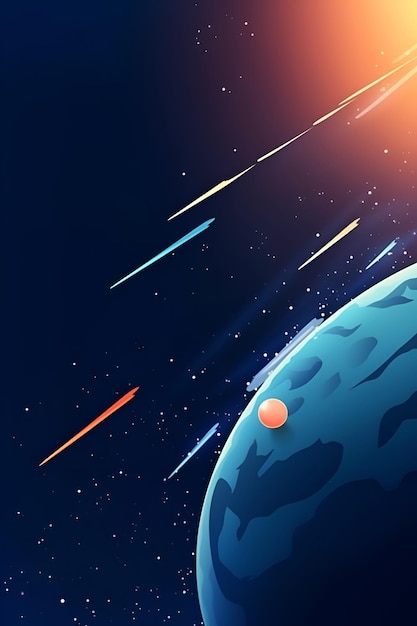 Ilustración de dibujos animados de espacio espacio fondo plano Galaxy ilustración para niños