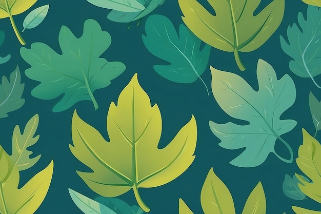 Ilustración de dibujos animados de hojas lindas Ilusteración de caricaturas de hojas Lindas
