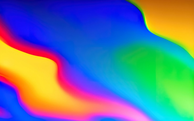 Foto ilustración digital fondo abstracto gradiente ondulado colorido