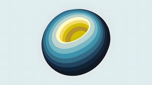 Una ilustración de un diseño abstracto de un remolino con múltiples capas