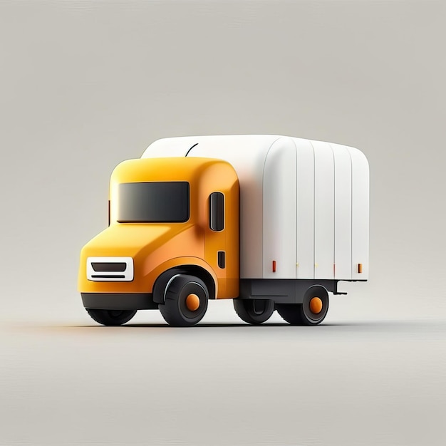Foto ilustración de diseño de camión minimalista