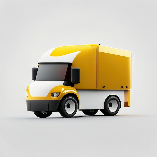 Ilustración de diseño de camión minimalista