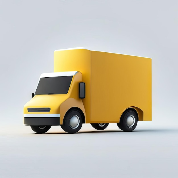Foto ilustración de diseño de camión minimalista