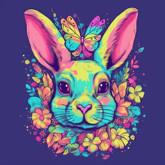 Ilustración de diseño de camiseta pastel con estilo Frank