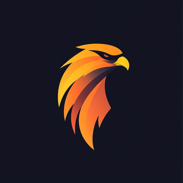 Ilustración del diseño del logotipo Falcon