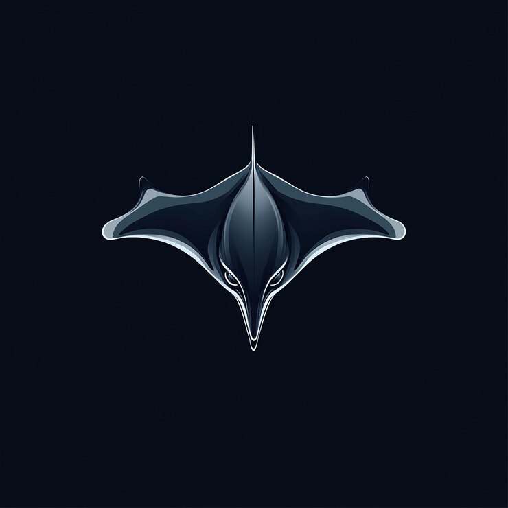 Foto ilustración del diseño del logotipo de stingray