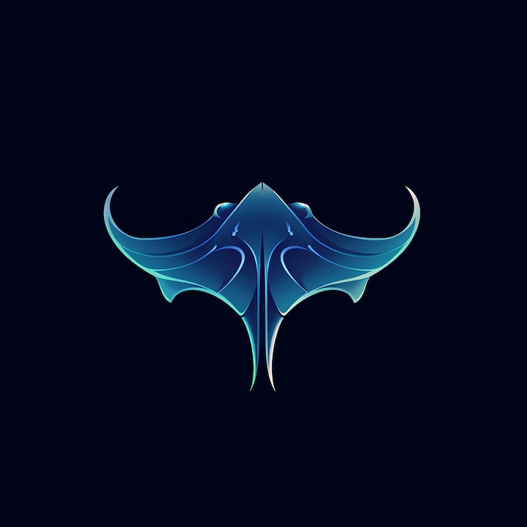 Foto ilustración del diseño del logotipo de stingray