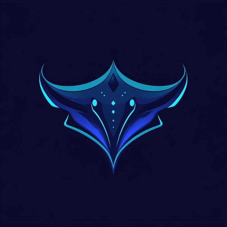 Foto ilustración del diseño del logotipo de stingray