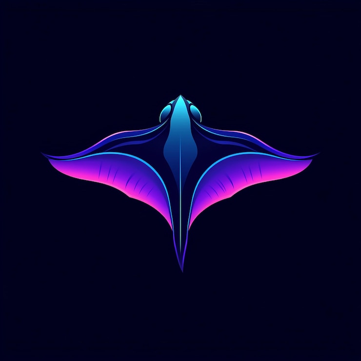 Foto ilustración del diseño del logotipo de stingray