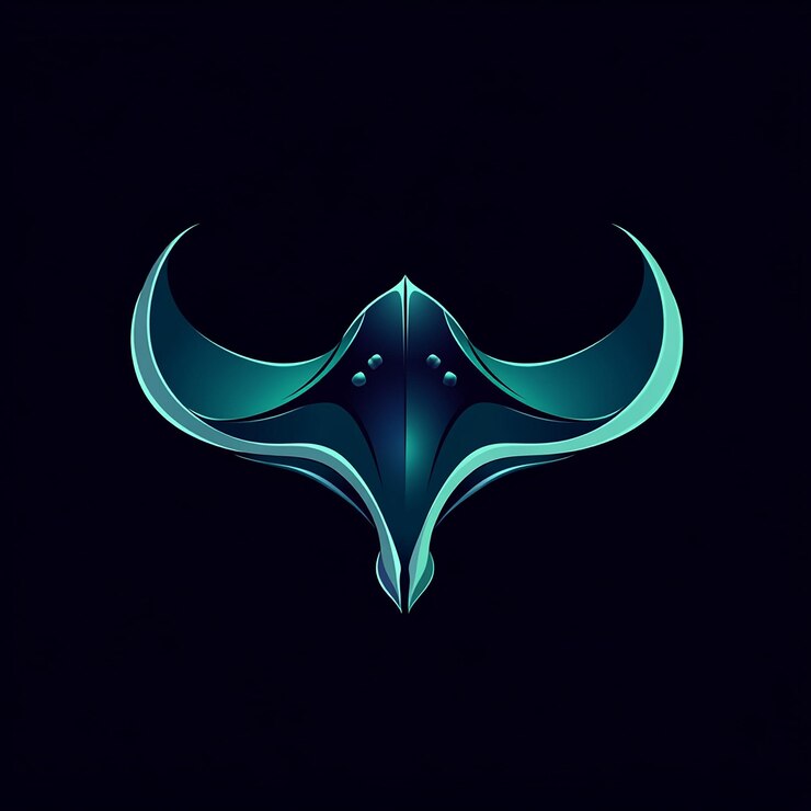 Foto ilustración del diseño del logotipo de stingray