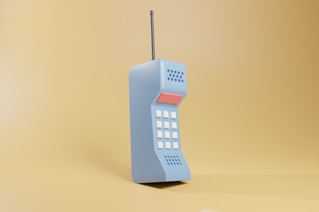 Foto ilustración de diseño de teléfono 3d