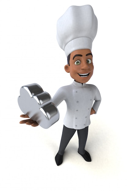 Ilustración divertida chef