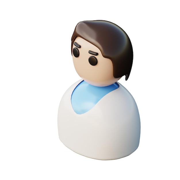 Ilustración del doctor en 3D