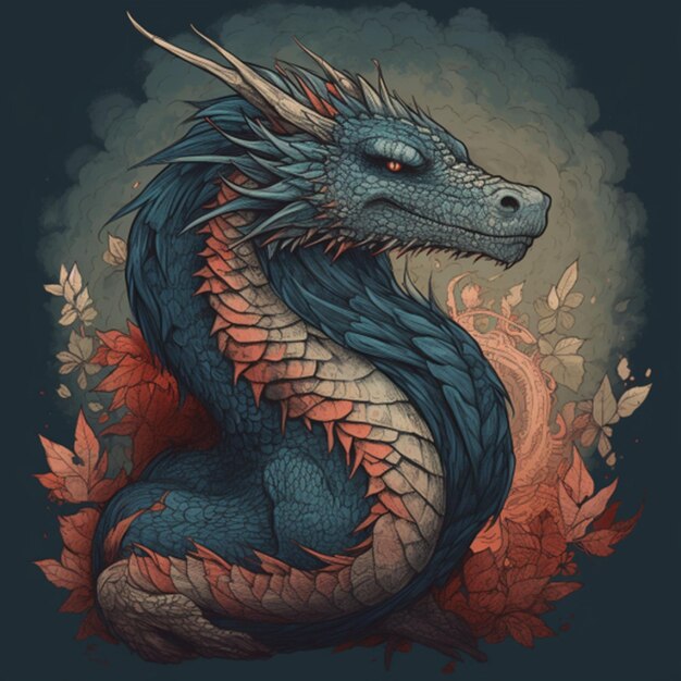 Ilustración del dragón 1