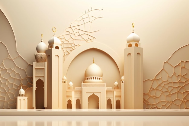 Ilustración de Eid al Adha creada con IA generativa