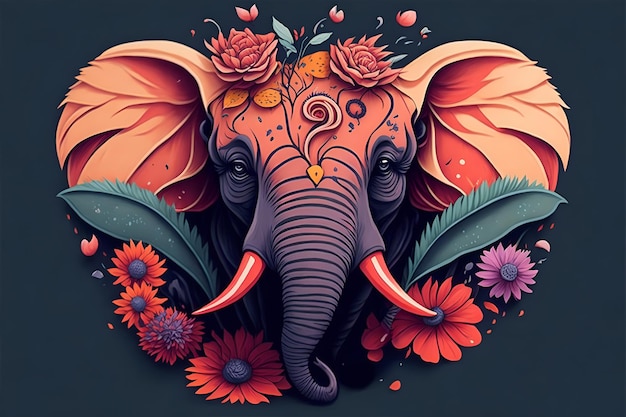 ilustración_elefante_cara