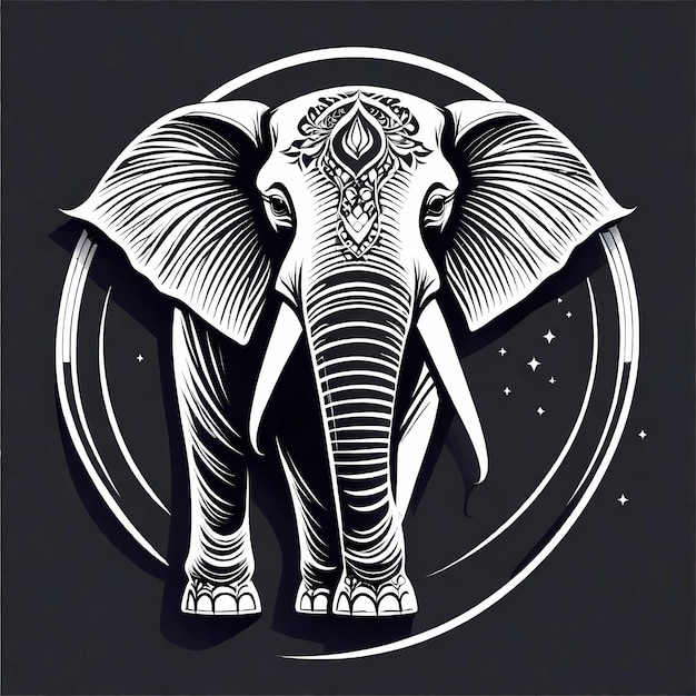 Ilustración del elefante vectorial