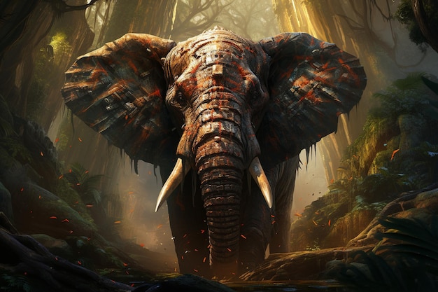 Ilustración de elefante