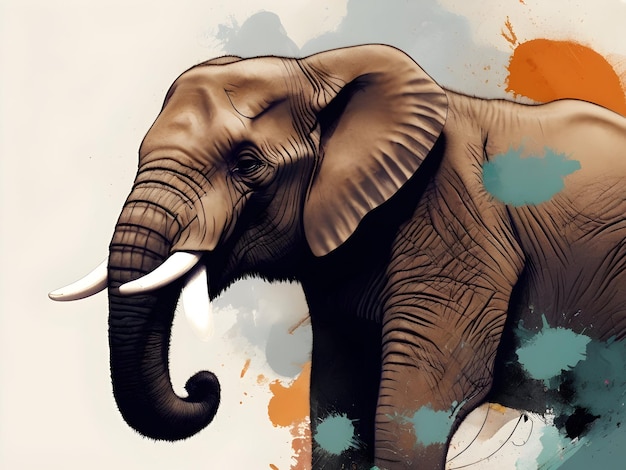 Foto ilustración del elefante