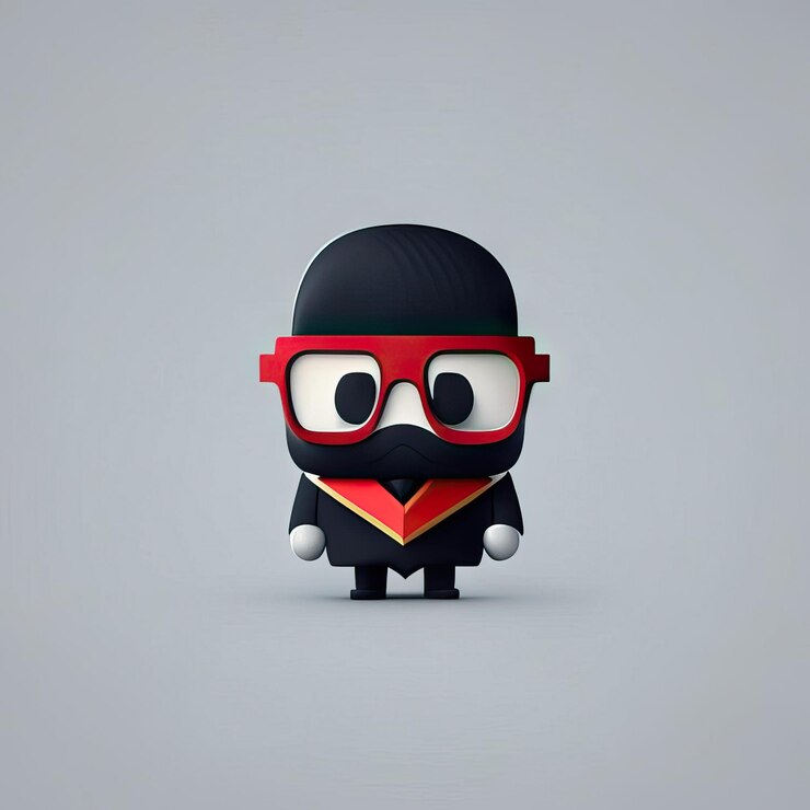 Foto ilustración de empresario minimalista