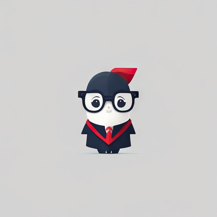 Foto ilustración de empresario minimalista