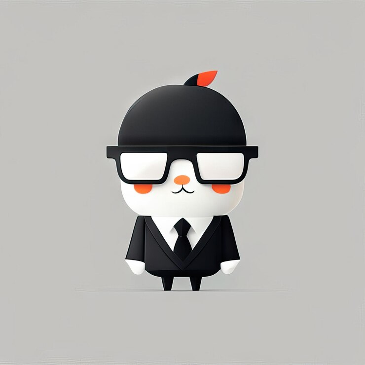 Foto ilustración de empresario minimalista