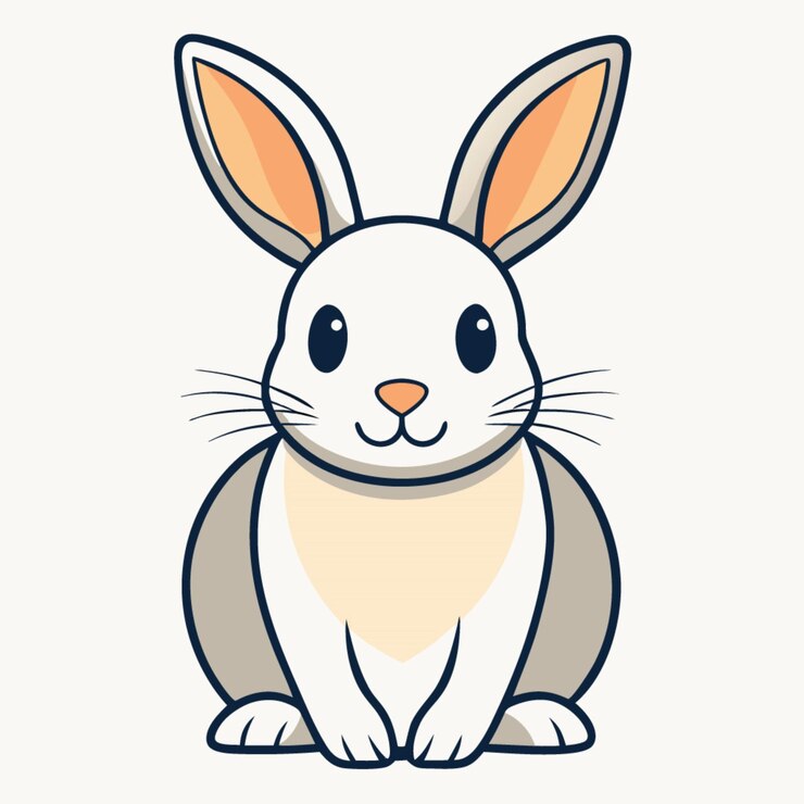 Foto ilustración encantadora de un conejo para las celebraciones de primavera