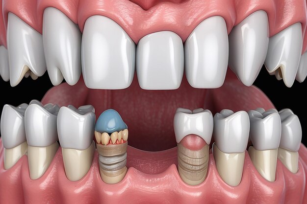 Ilustración de la enfermedad de las encías enfermedad periodontal enfermedad periodontitis enfermedad