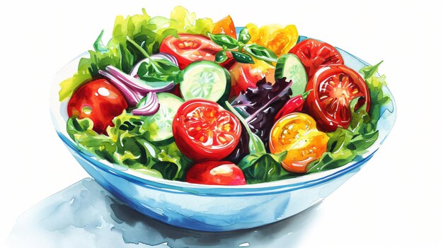 Ilustración de la ensalada