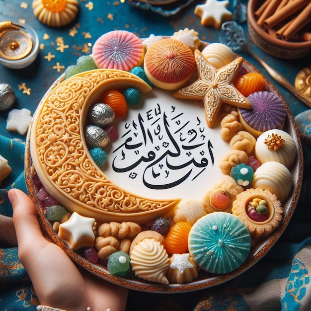 Esta ilustración está hecha para Eid al Fitr Eid al Adha y Mahe Ramadan