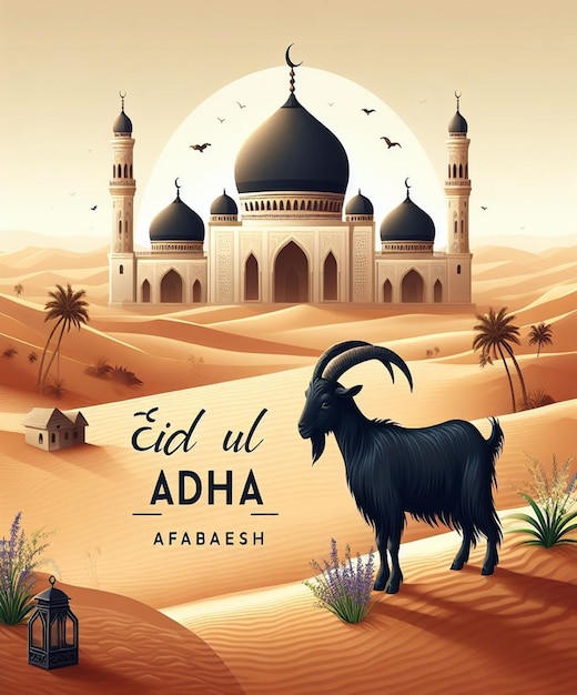Esta ilustración está hecha para el mega evento islámico Eid Ul Adha
