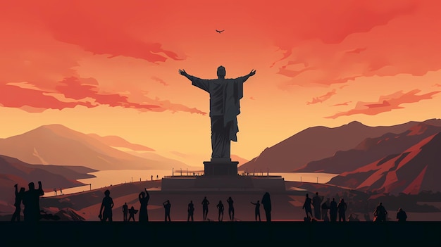 Ilustración de la Estatua de la Unidad