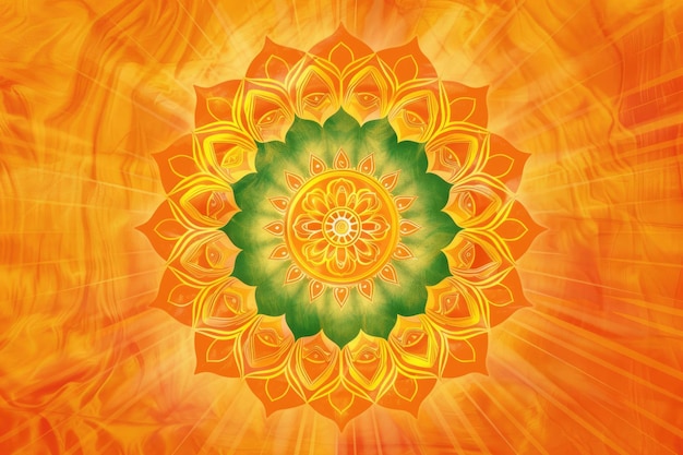 Foto ilustración estilizada de ashoka chakra en una relación de 32 aspectos
