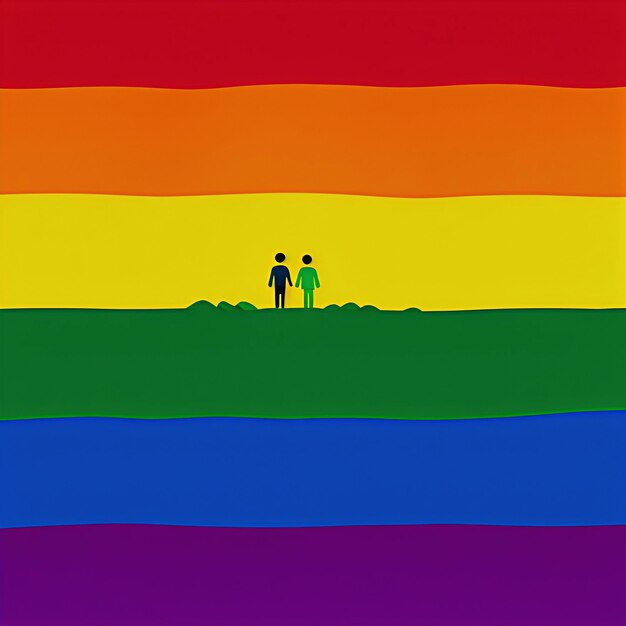 Ilustración de estilo de dibujo de orgullo lgbt generado por ai