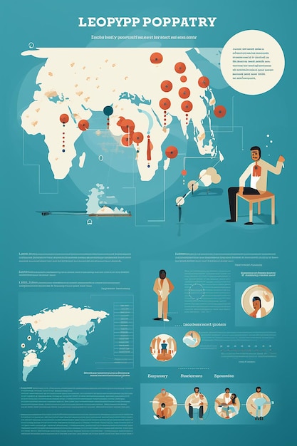 Foto ilustración en estilo infográfico que educa sobre el tratamiento y la prevención de la transmisión