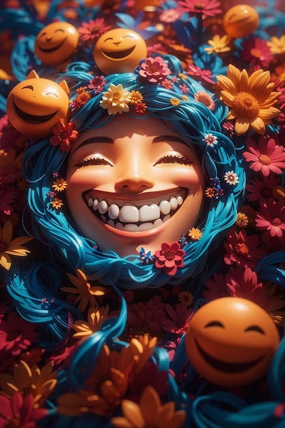 ilustración fa sonrisa para el día mundial de la sonrisa