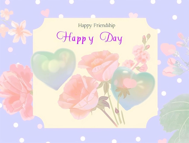 Ilustración del feliz día de la amistad