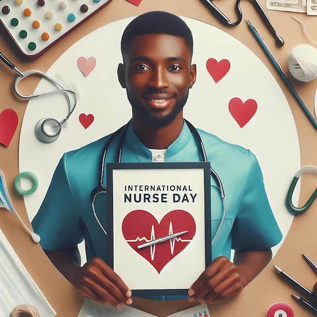 Ilustración para el Feliz Día Internacional de las Enfermeras